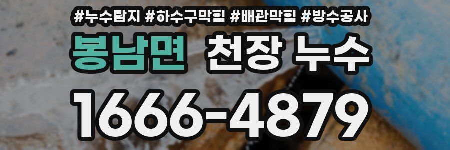 봉남면 천장 누수