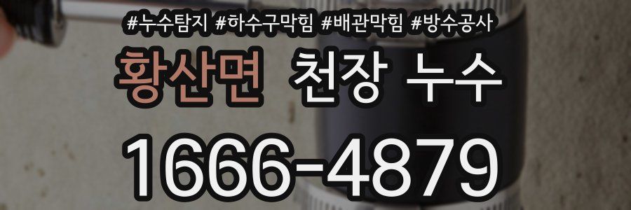 황산면 천장 누수