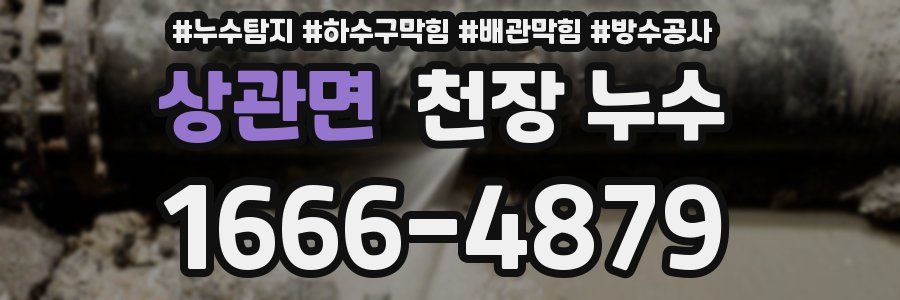 상관면 천장 누수
