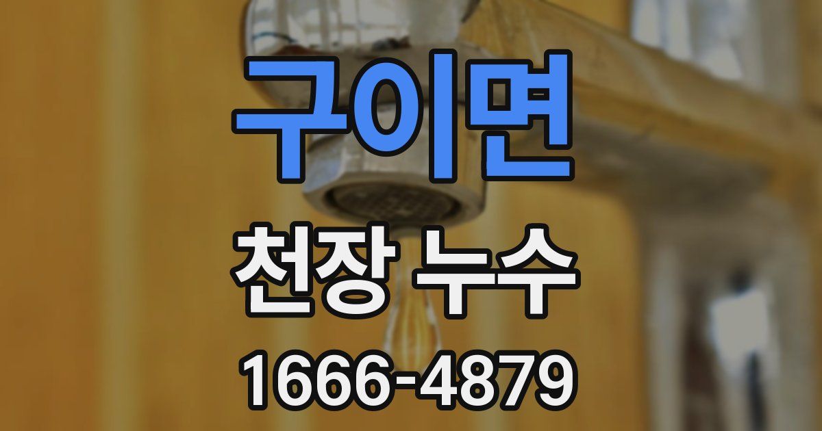 구이면 천장 누수