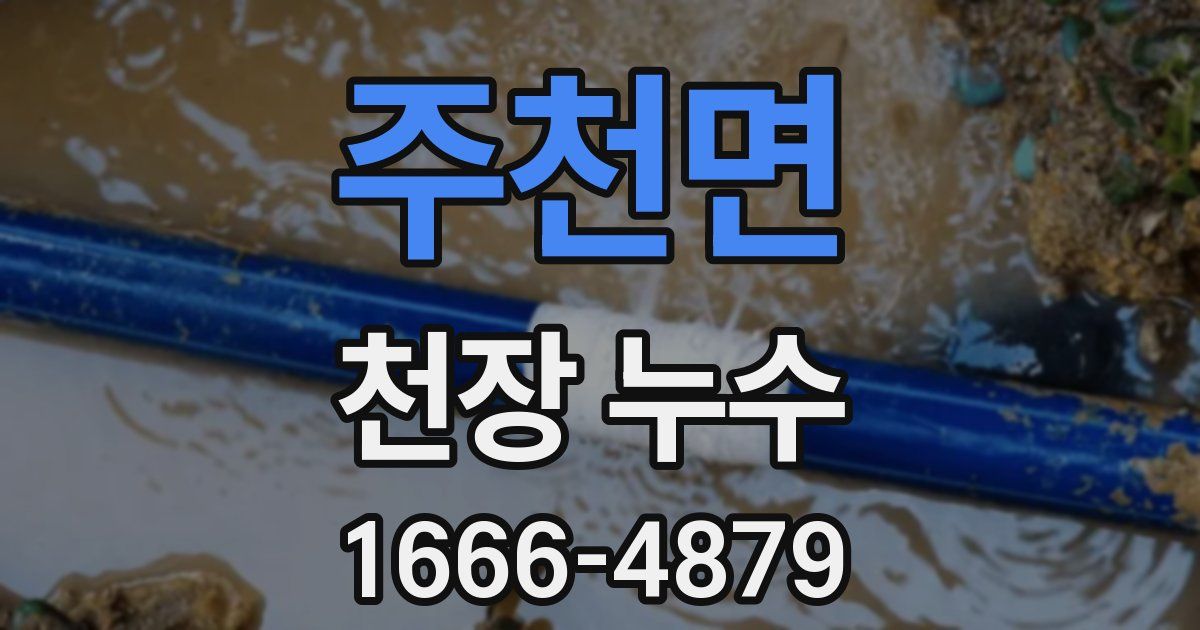 주천면 천장 누수