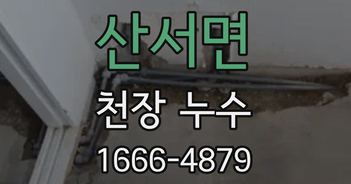 산서면 천장 누수