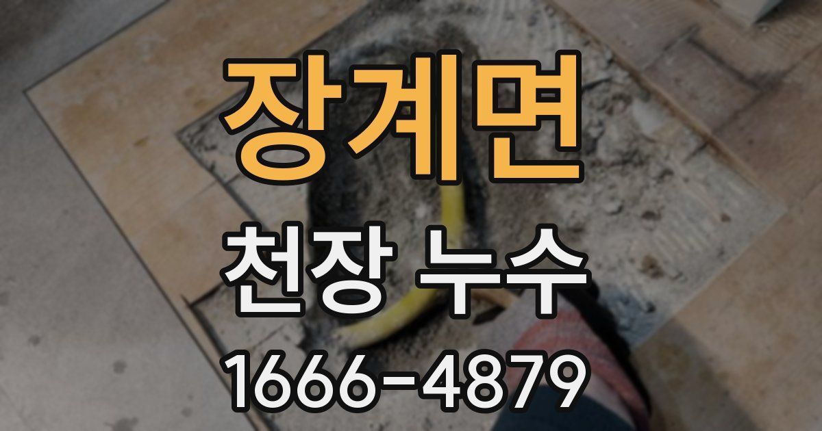 장계면 천장 누수