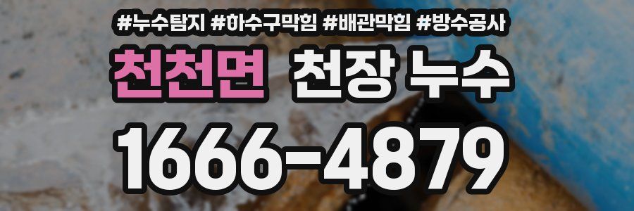 천천면 천장 누수