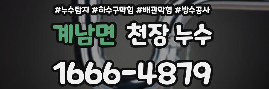 계남면 천장 누수