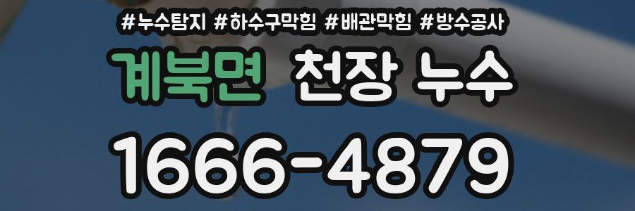 계북면 천장 누수