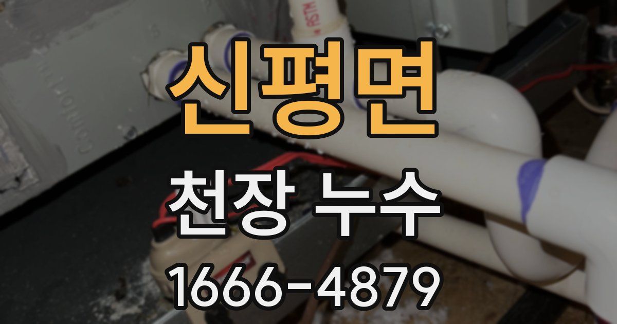 신평면 천장 누수