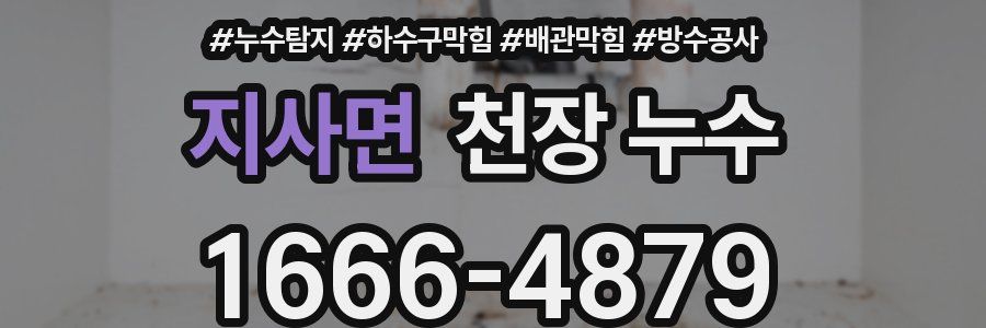 지사면 천장 누수