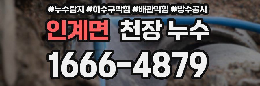 인계면 천장 누수