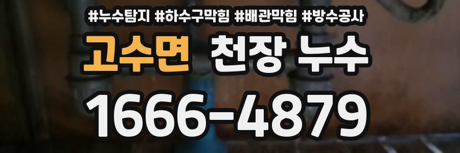 고수면 천장 누수