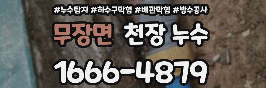무장면 천장 누수
