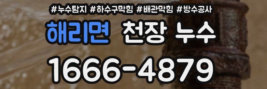 해리면 천장 누수