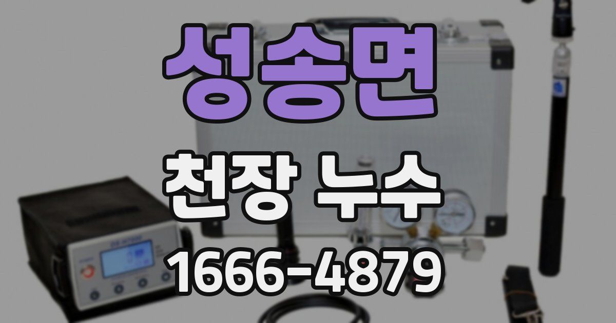 성송면 천장 누수