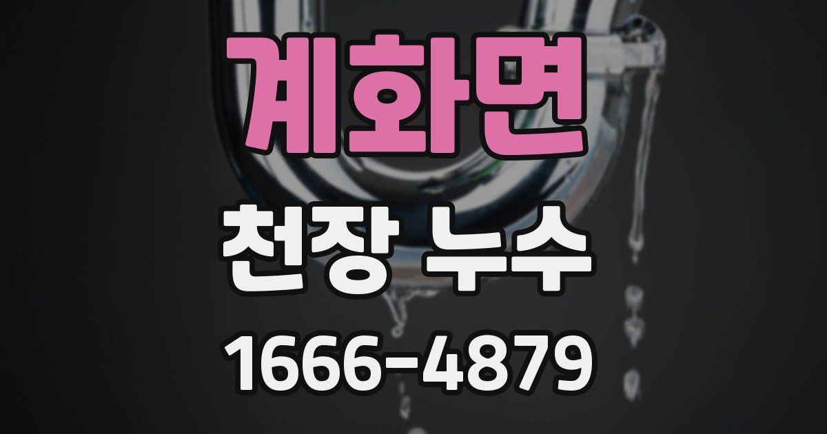 계화면 천장 누수