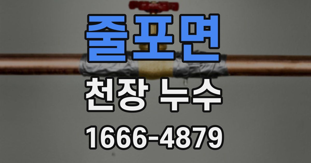 줄포면 천장 누수