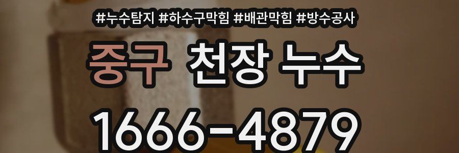 중구 천장 누수