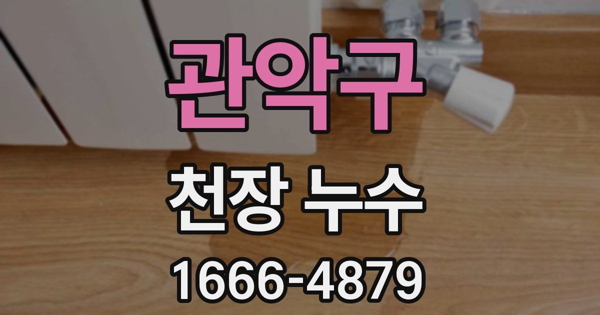 관악구 천장 누수