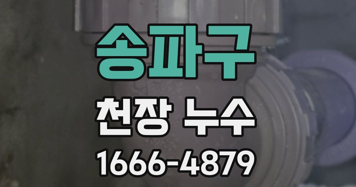 송파구 천장 누수