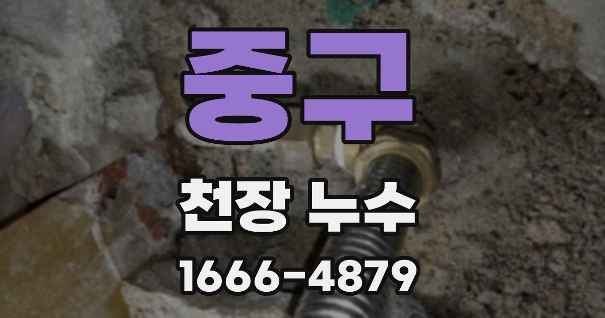 중구 천장 누수