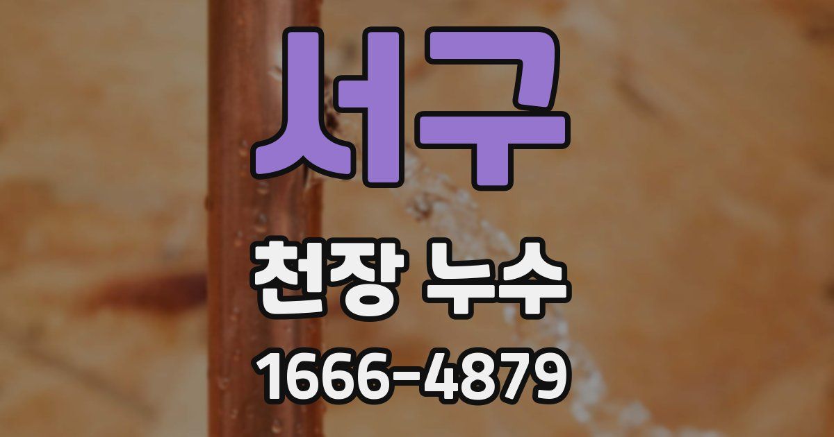 서구 천장 누수