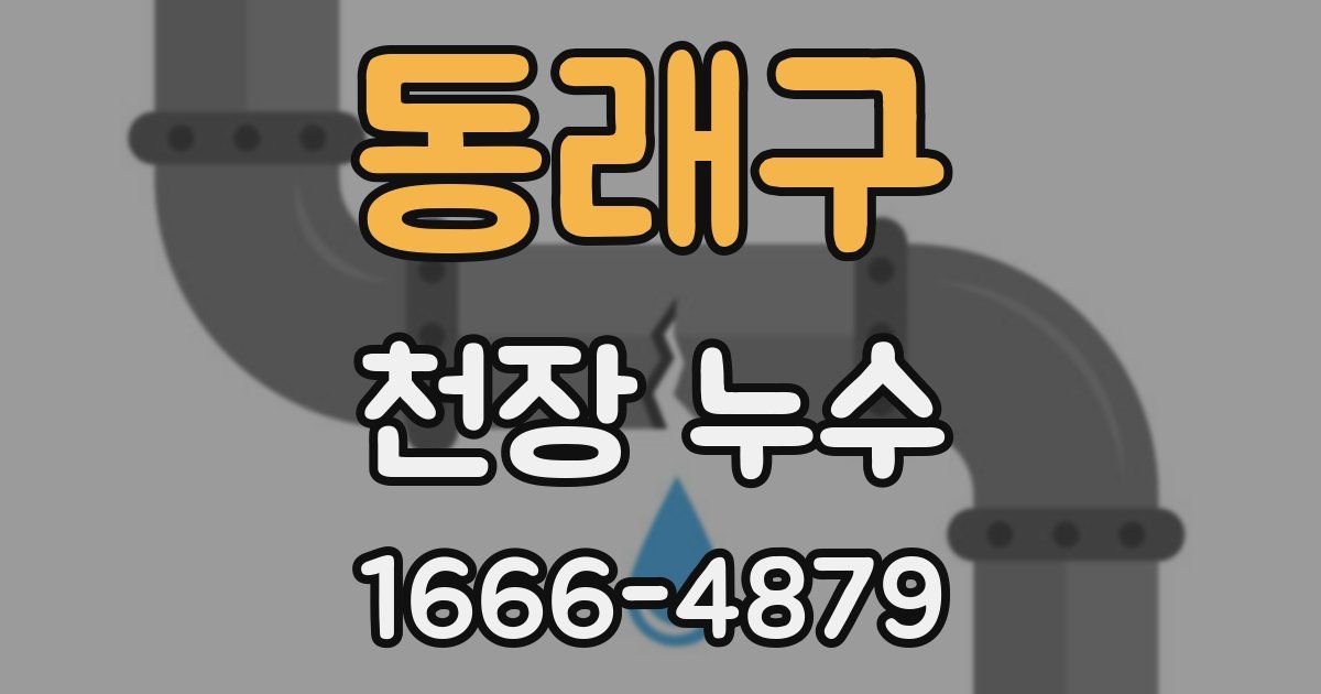 동래구 천장 누수