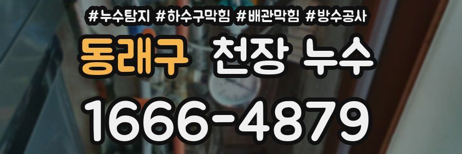 동래구 천장 누수
