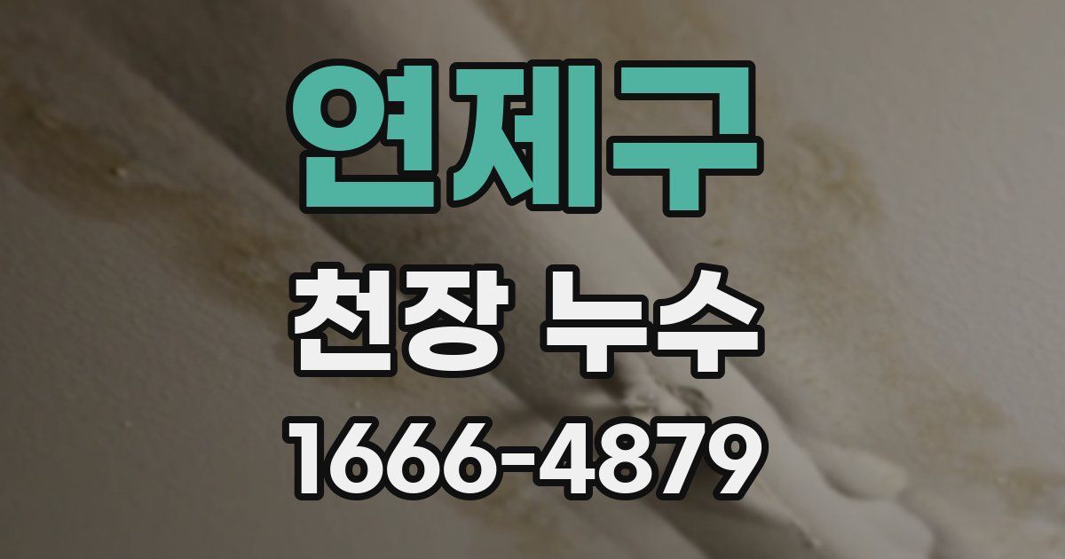 연제구 천장 누수