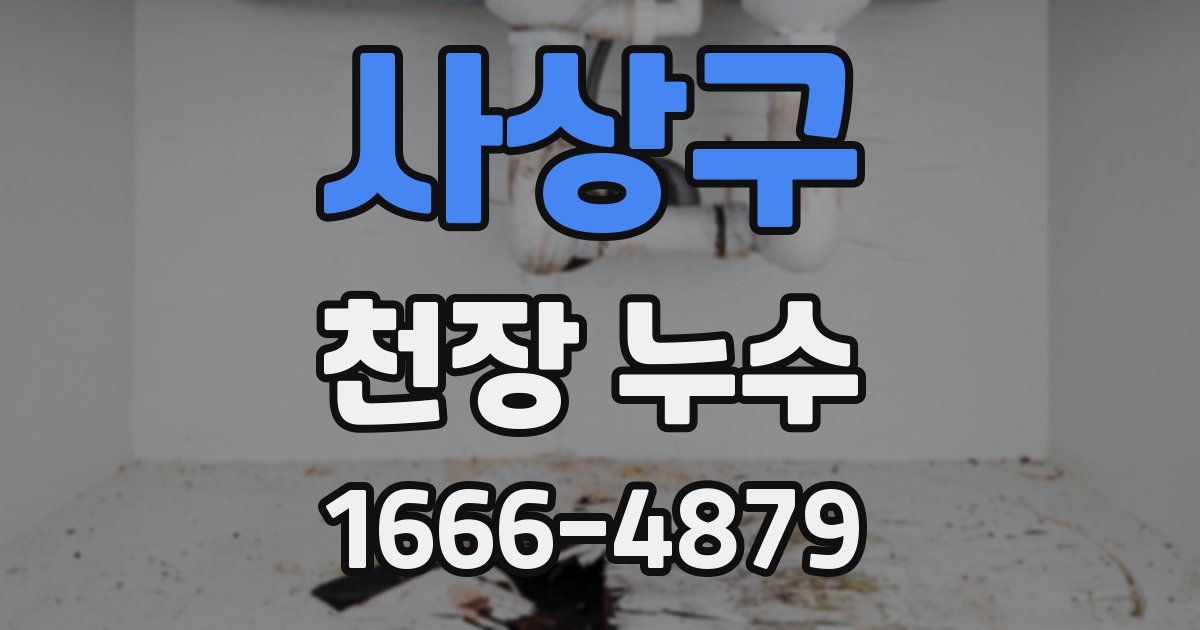사상구 천장 누수