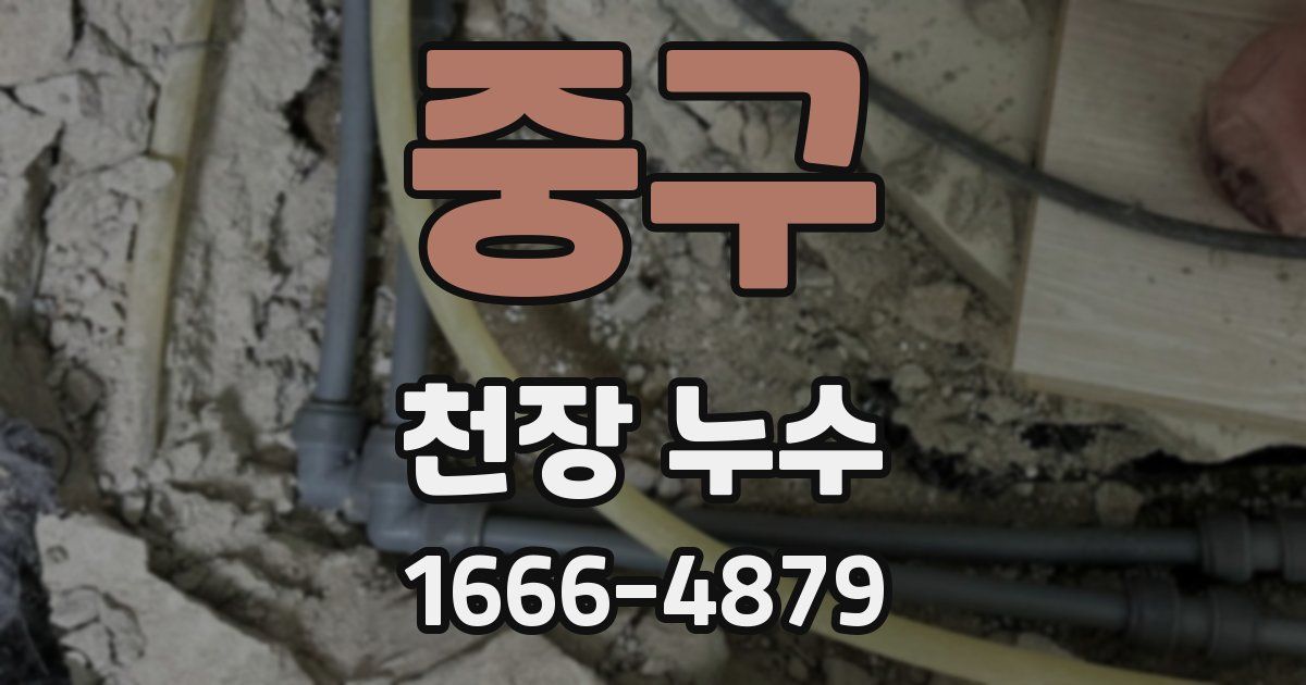 중구 천장 누수