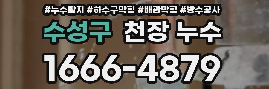 수성구 천장 누수