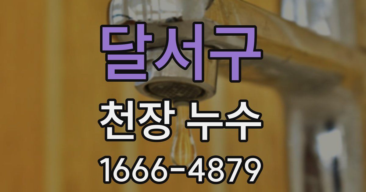 달서구 천장 누수