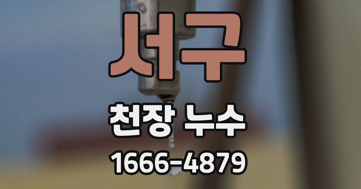 서구 천장 누수