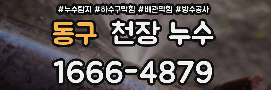 동구 천장 누수