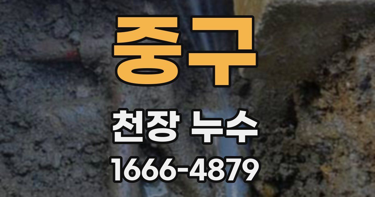 중구 천장 누수