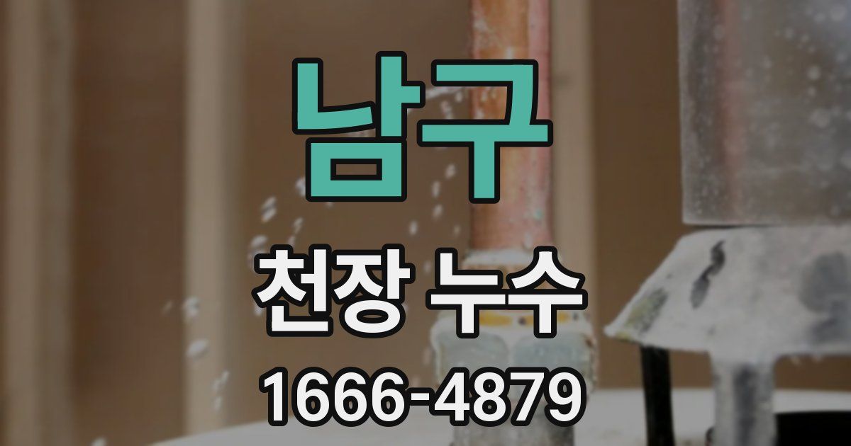 남구 천장 누수