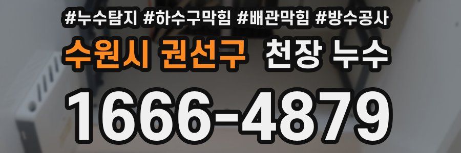 수원시 권선구 천장 누수