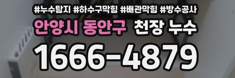 안양시 동안구 천장 누수