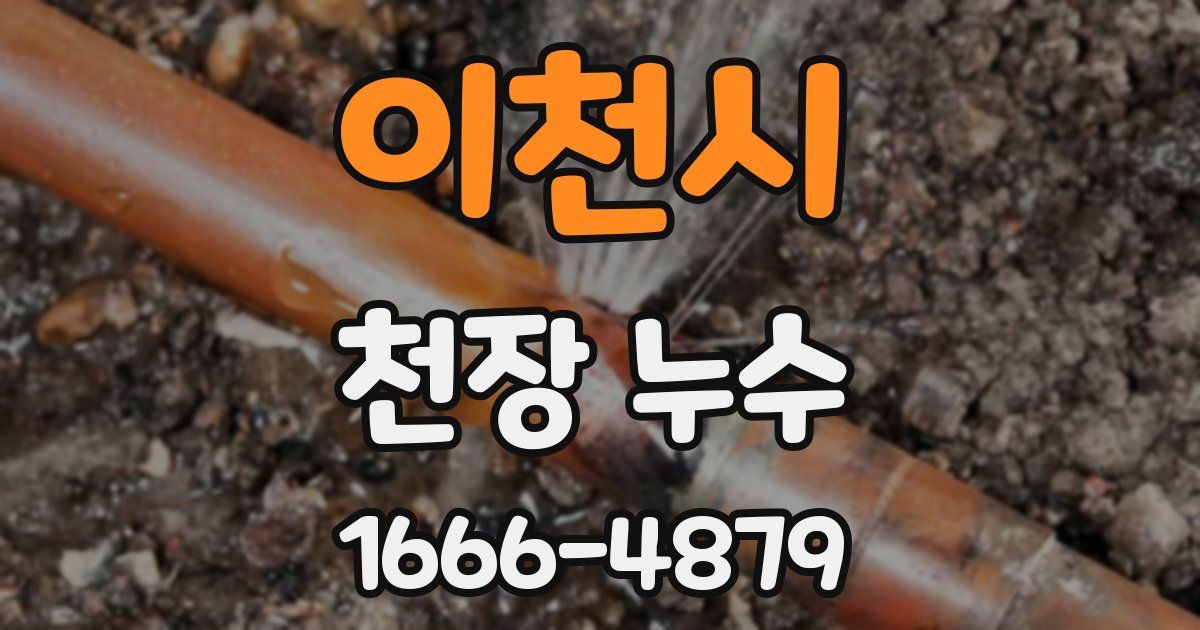 이천시 천장 누수