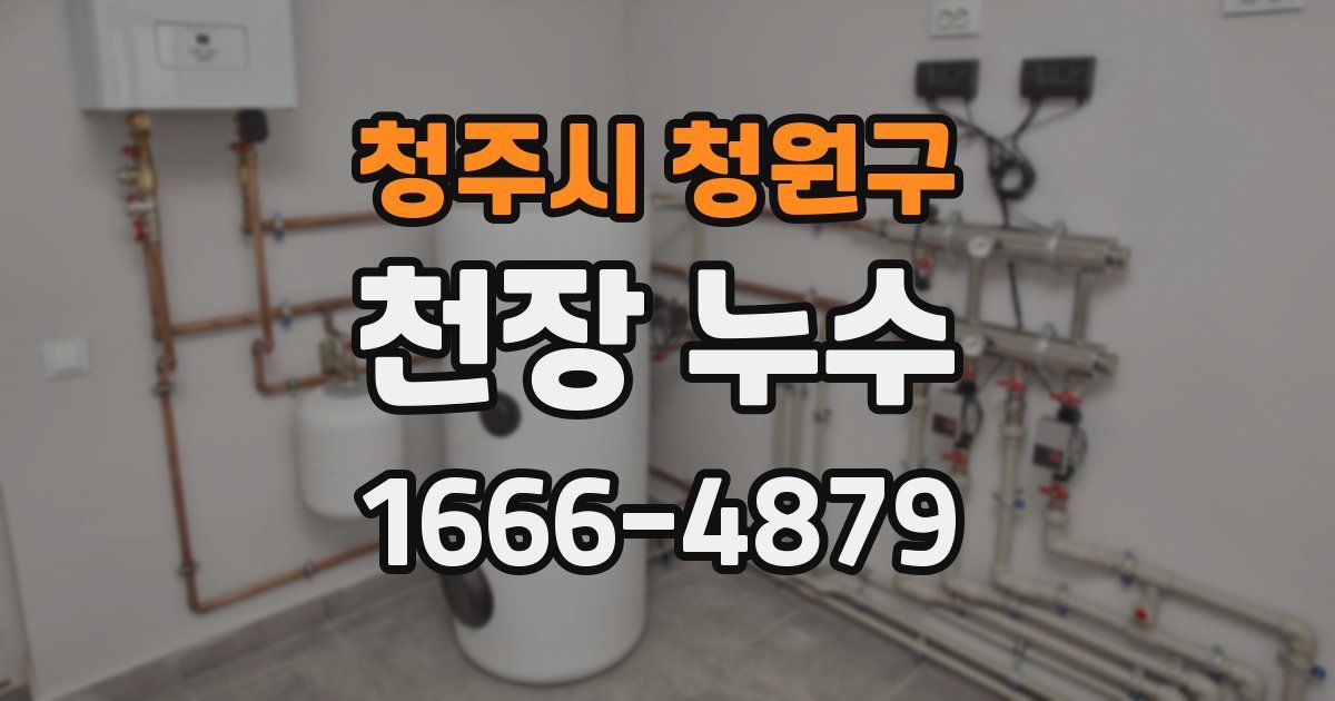 청주시 청원구 천장 누수