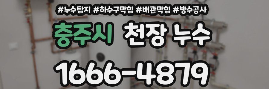 충주시 천장 누수