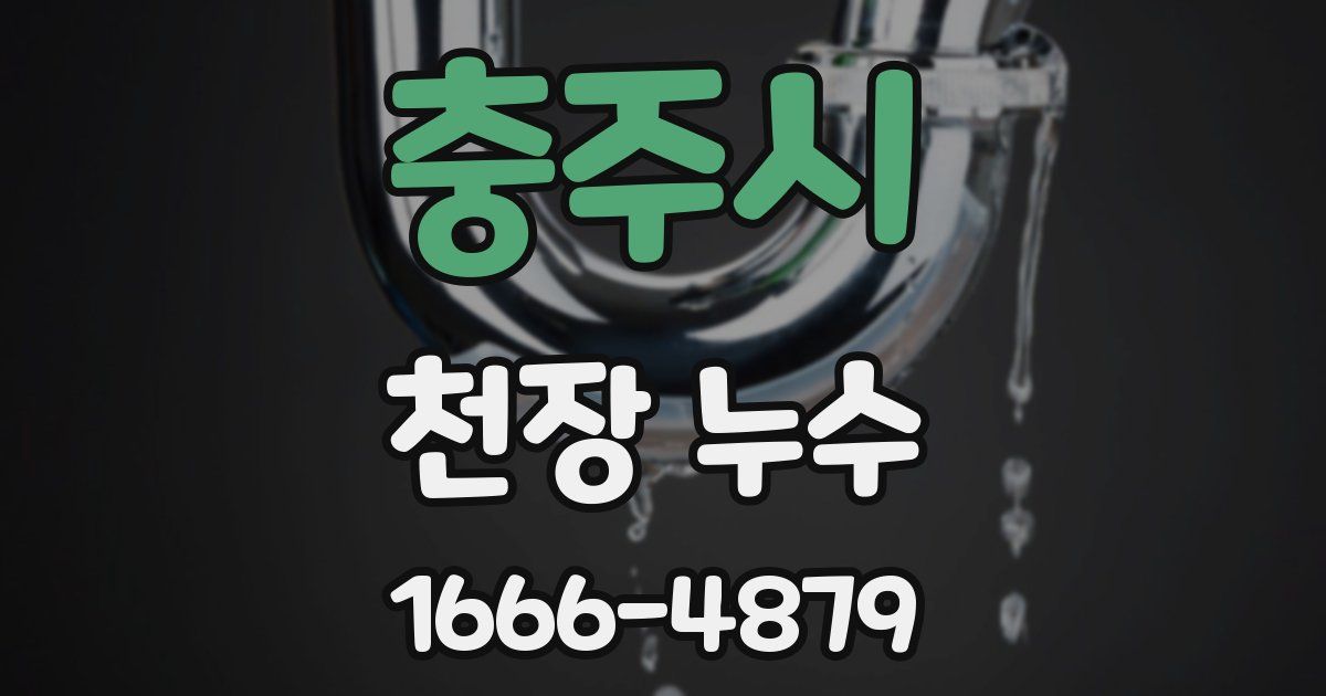 충주시 천장 누수