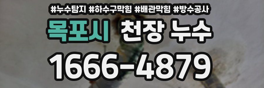 목포시 천장 누수