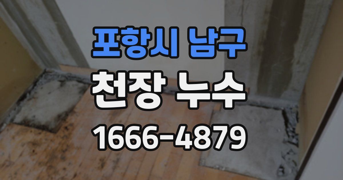 포항시 남구 천장 누수