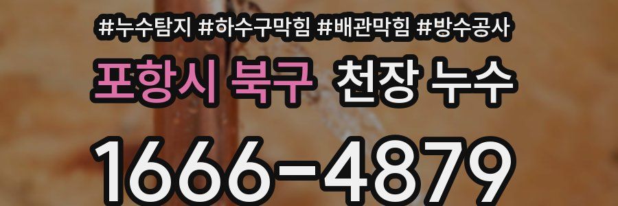 포항시 북구 천장 누수