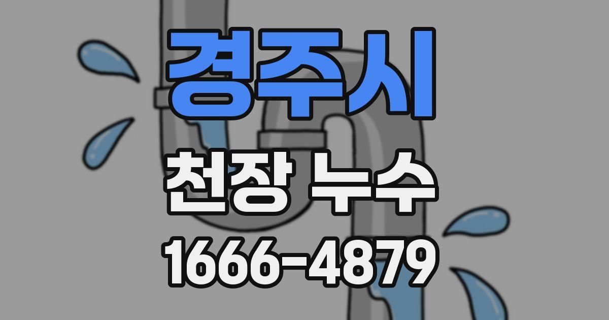 경주시 천장 누수