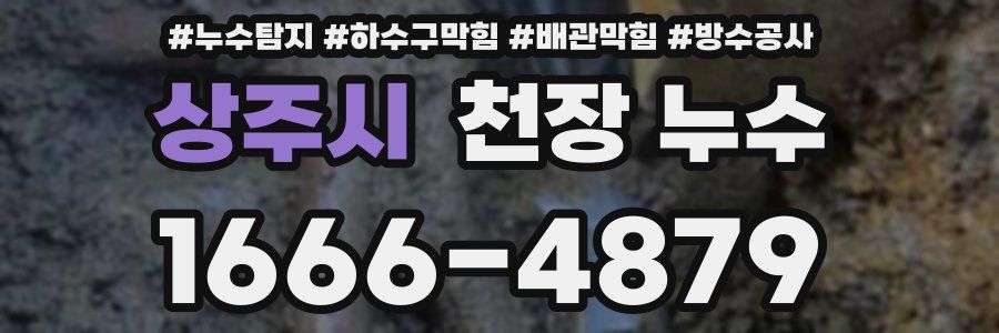 상주시 천장 누수