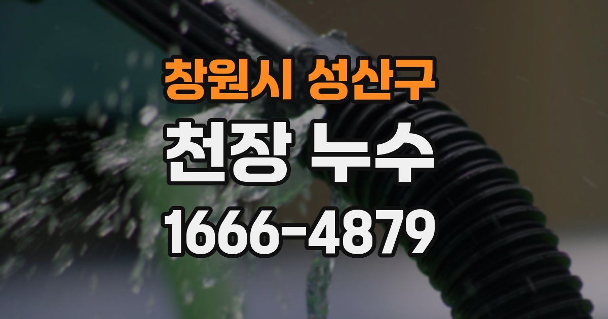 창원시 성산구 천장 누수