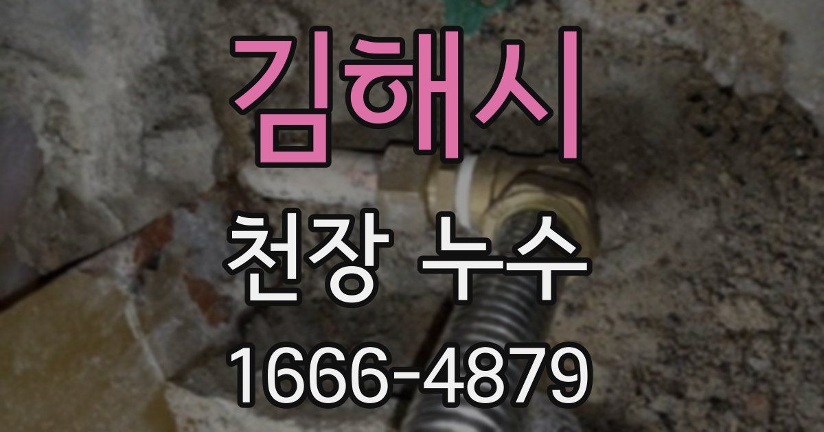 김해시 천장 누수