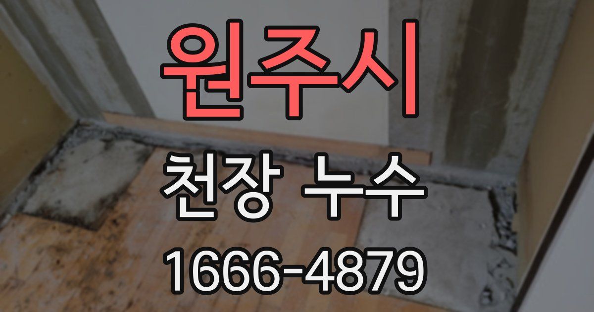 원주시 천장 누수