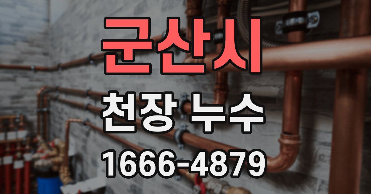 군산시 천장 누수